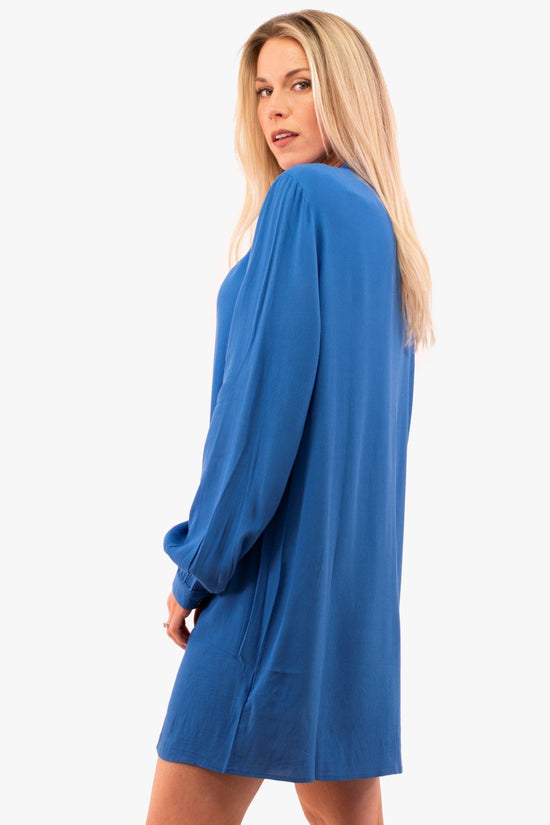 Robe Yest De Couleur Bleu Clair (Yest-000670) Femme
