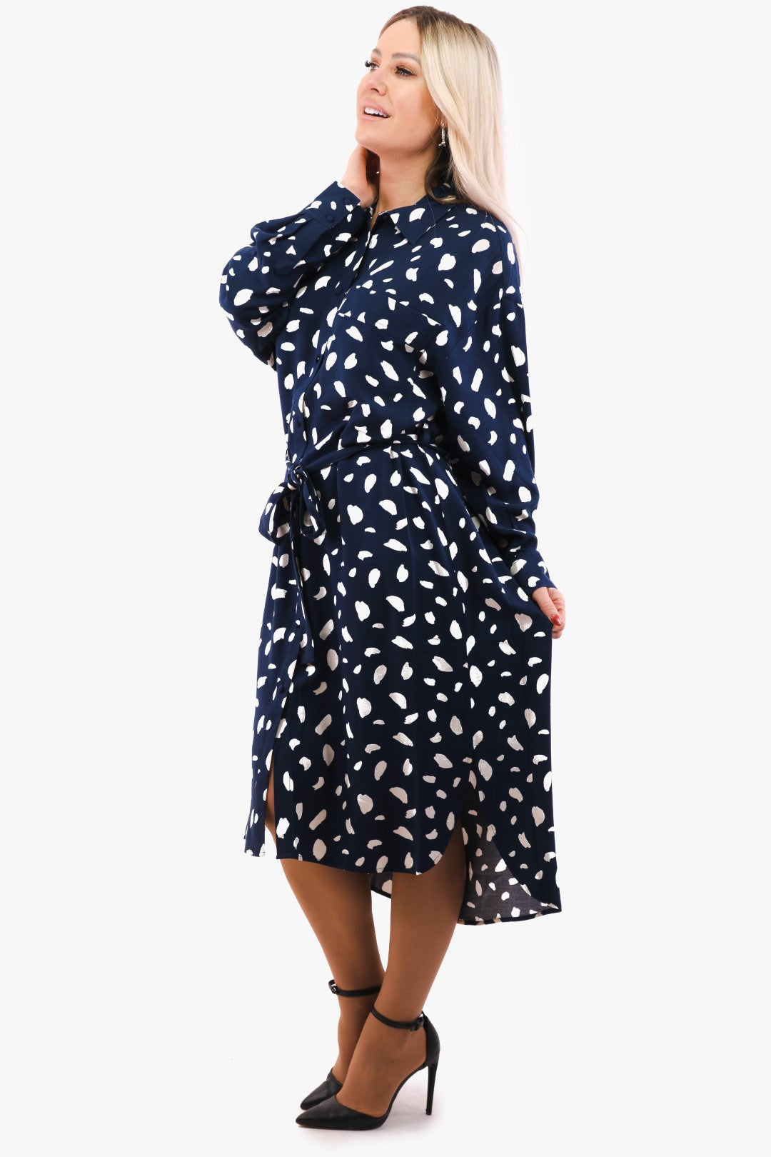 Robe Assa Culture De Couleur Bleu Femme