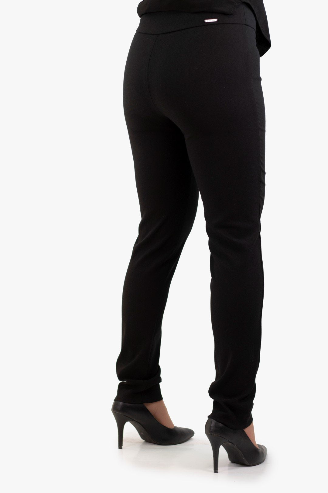 Pantalon Innovaré De Couleur Noir (Inno-66882Bo) Femme
