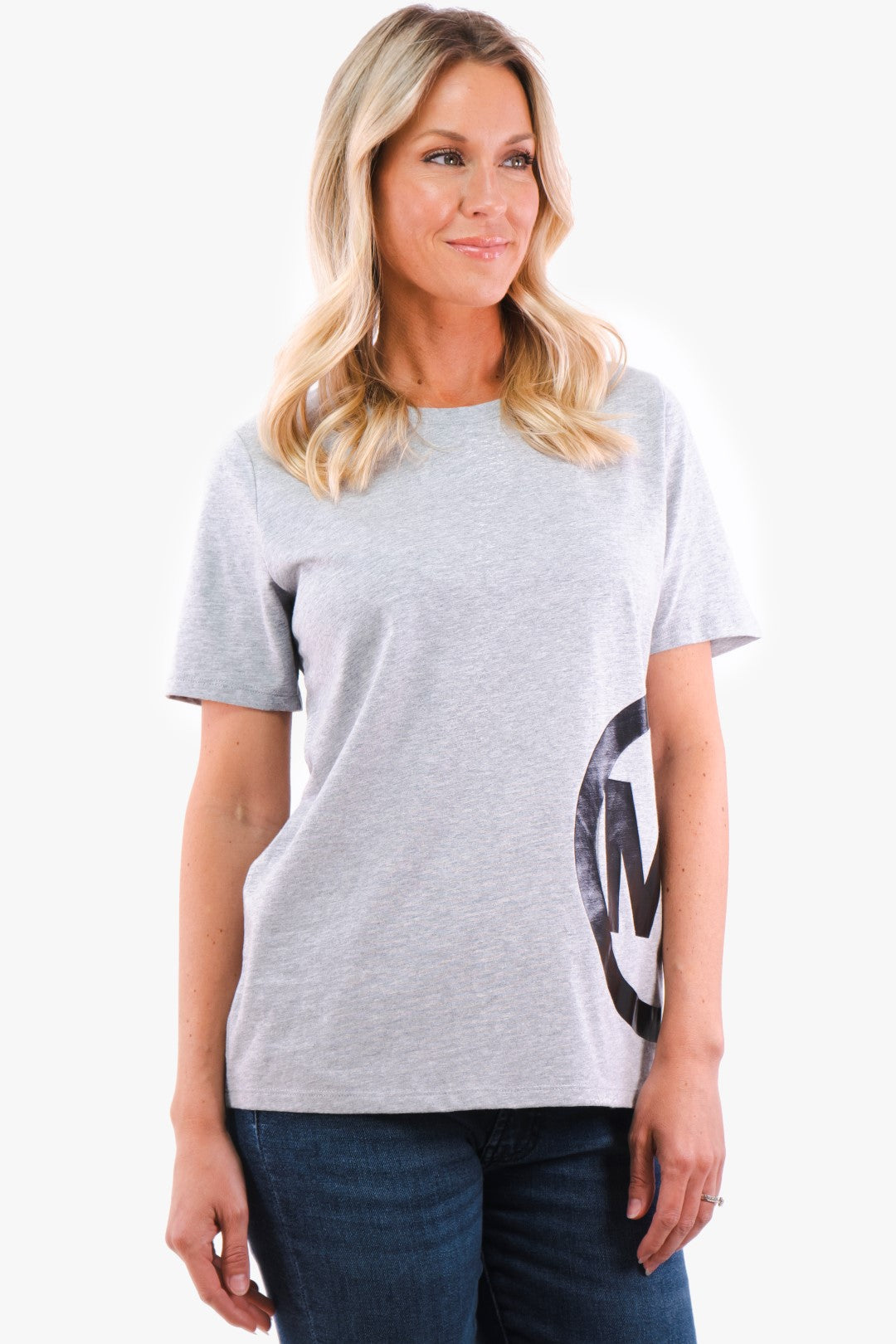 T-Shirt Michael Kors De Couleur Gris Femme