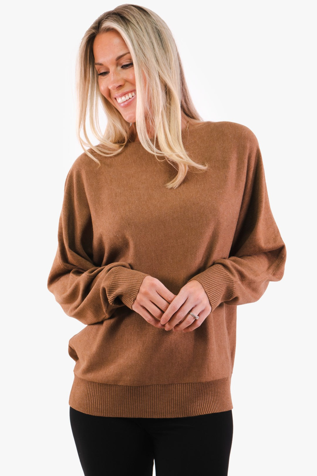 Chandail Annemarie Culture de couleur Taupe