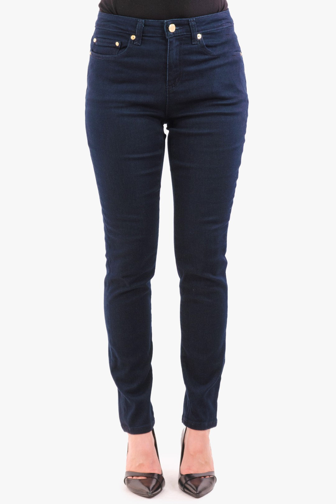 Jeans Michael Kors De Couleur Denim Fonce Femme