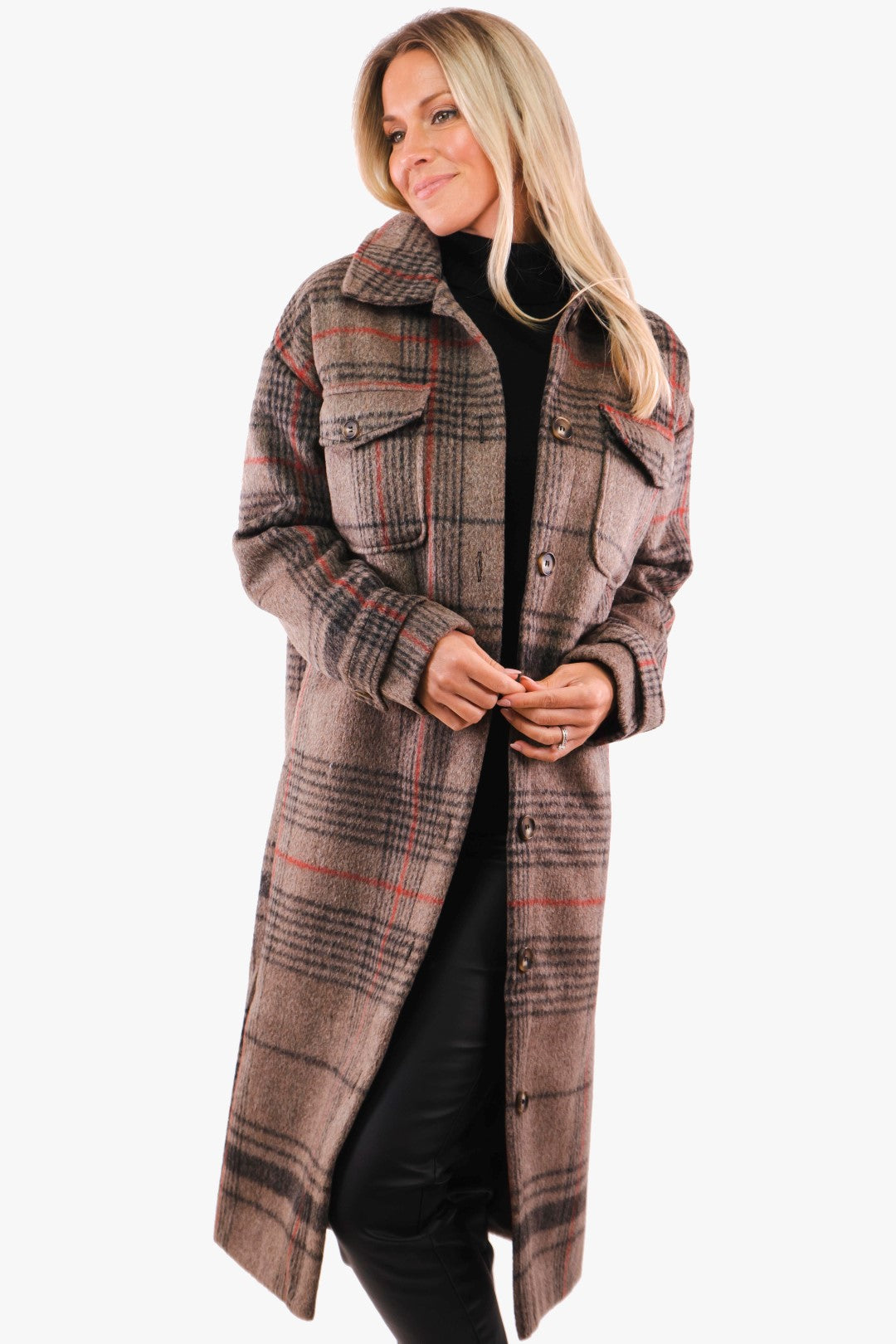 Load image into Gallery viewer, Jacket Mellani Kaffe in Beige/Red color
