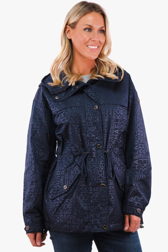 Impermeable Michael Kors De Couleur Minuit Femme