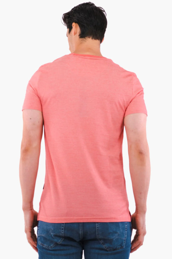 T-Shirt A Col En V Hörst de couleur Rouge