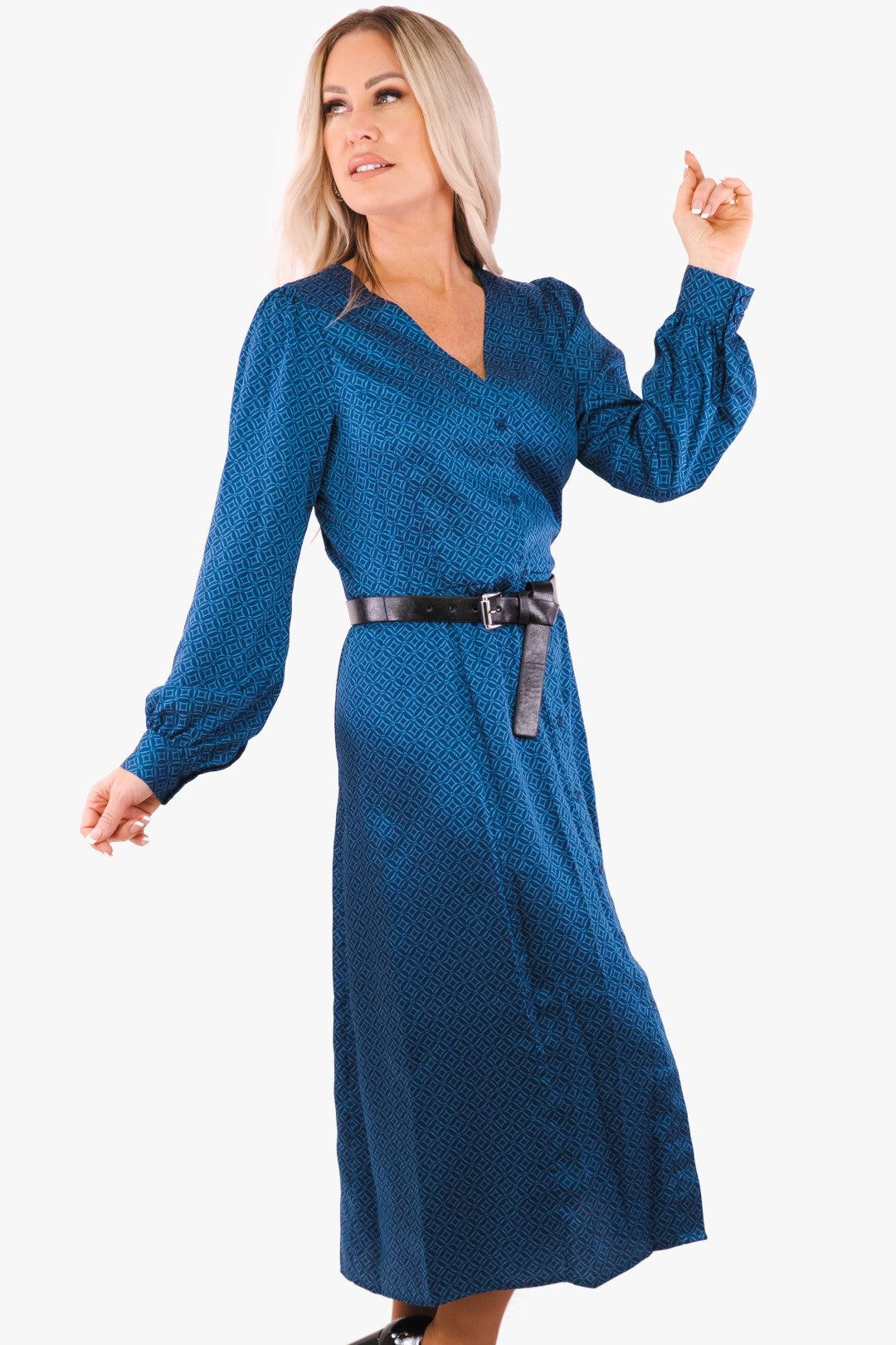 Robe Michael Kors de couleur Bleu