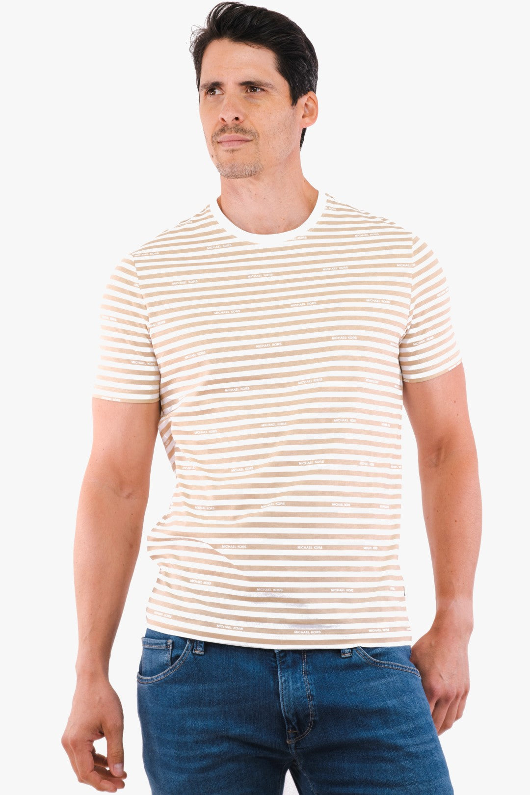 T-Shirt Michael Kors De Couleur Beige Homme