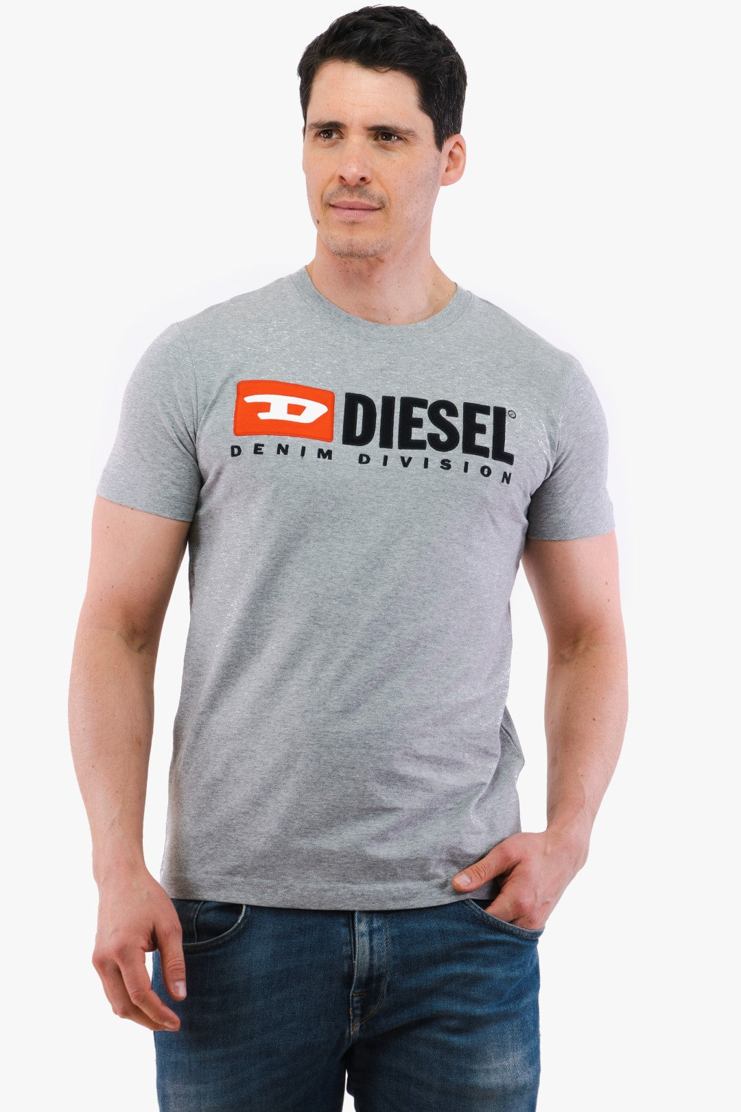 T-Shirt Diesel De Couleur Charbon Homme