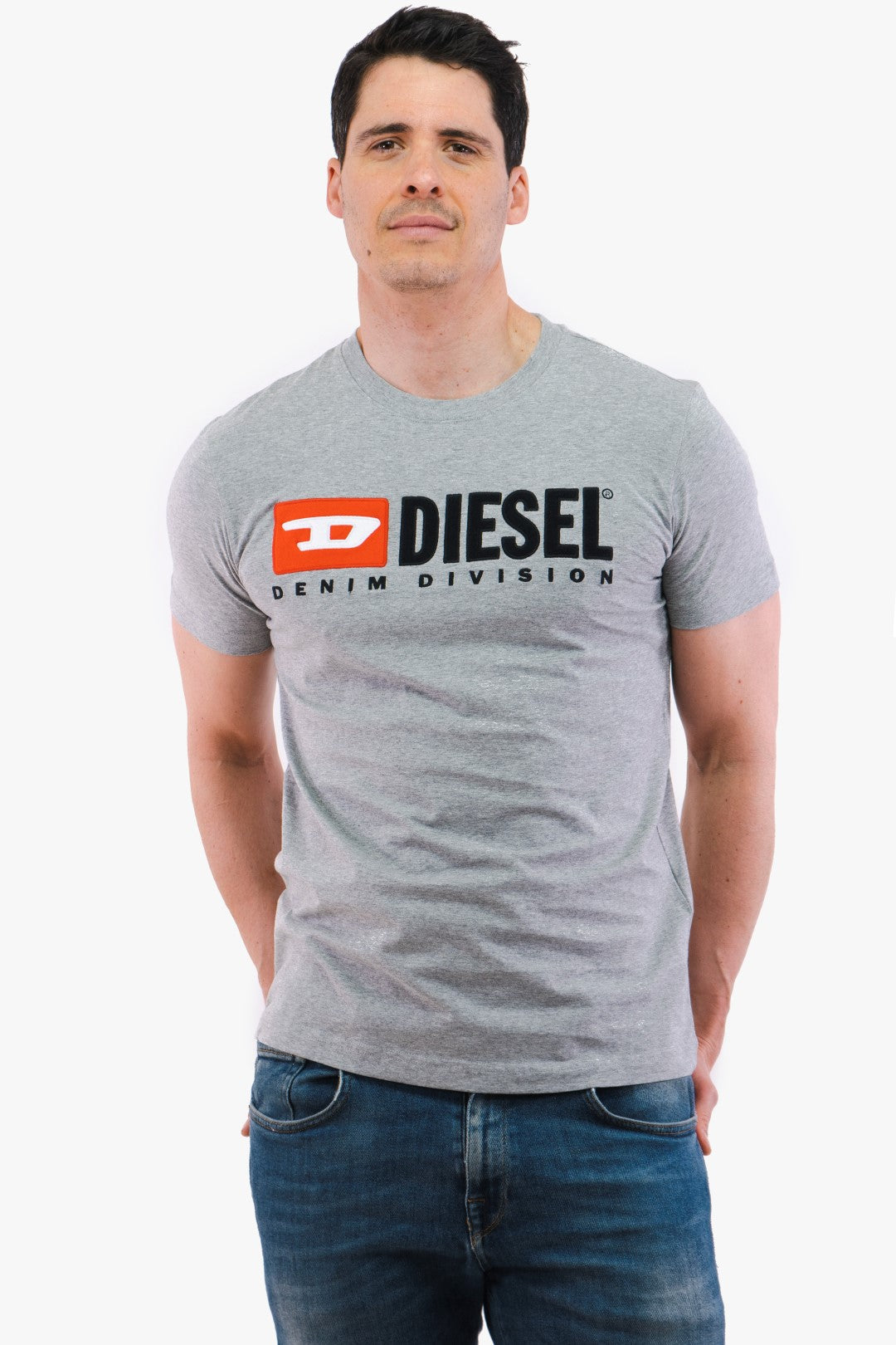 T-Shirt Diesel De Couleur Charbon Homme