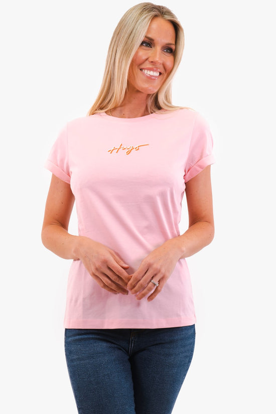 T-Shirt Hugo Boss de couleur Rose