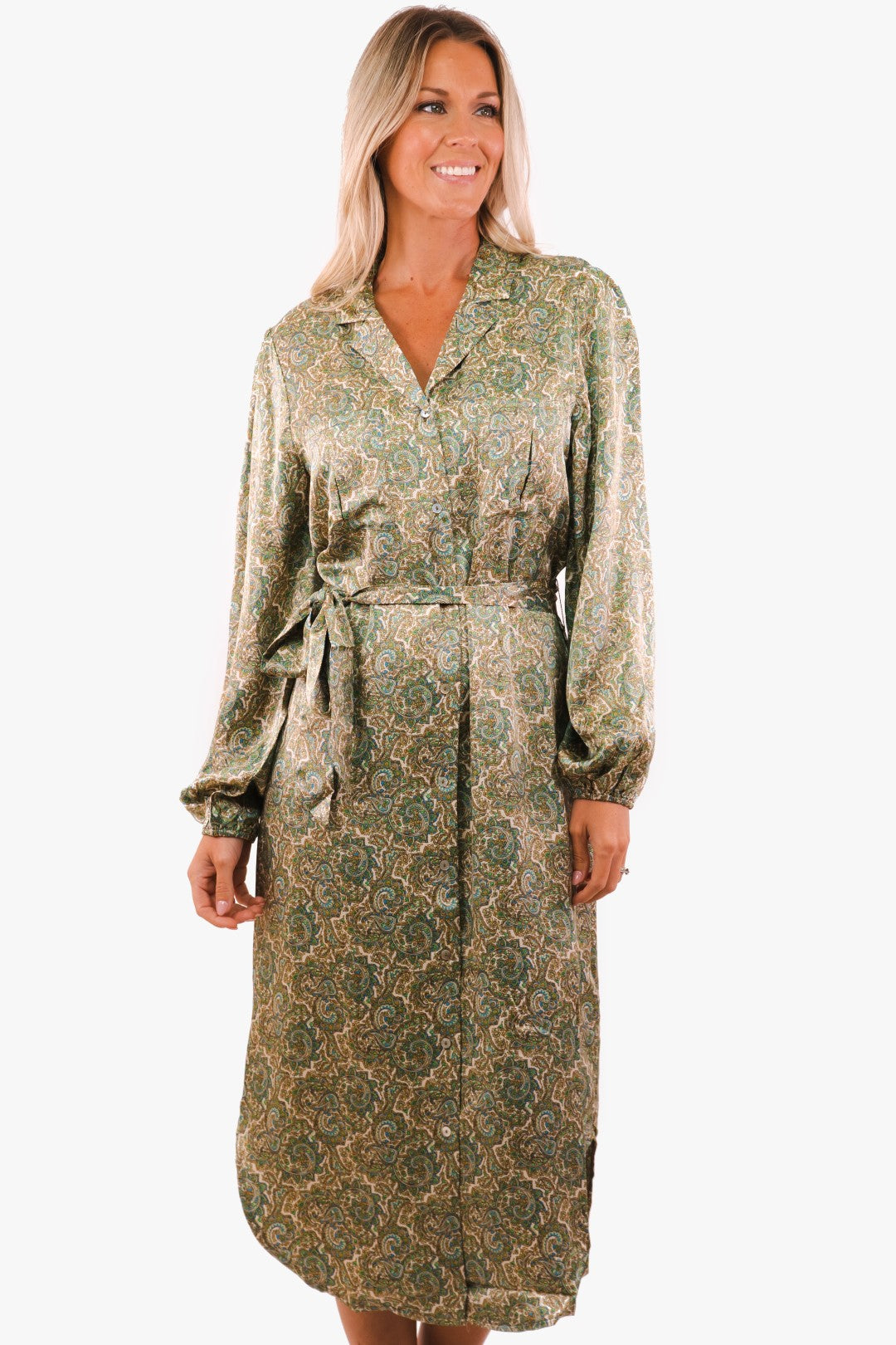 Esqualo dress in Olive color