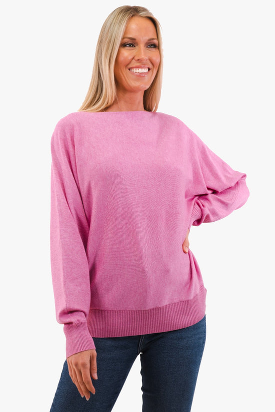 Fuchsia Culture Sweater(Cult-50106466-1527181)