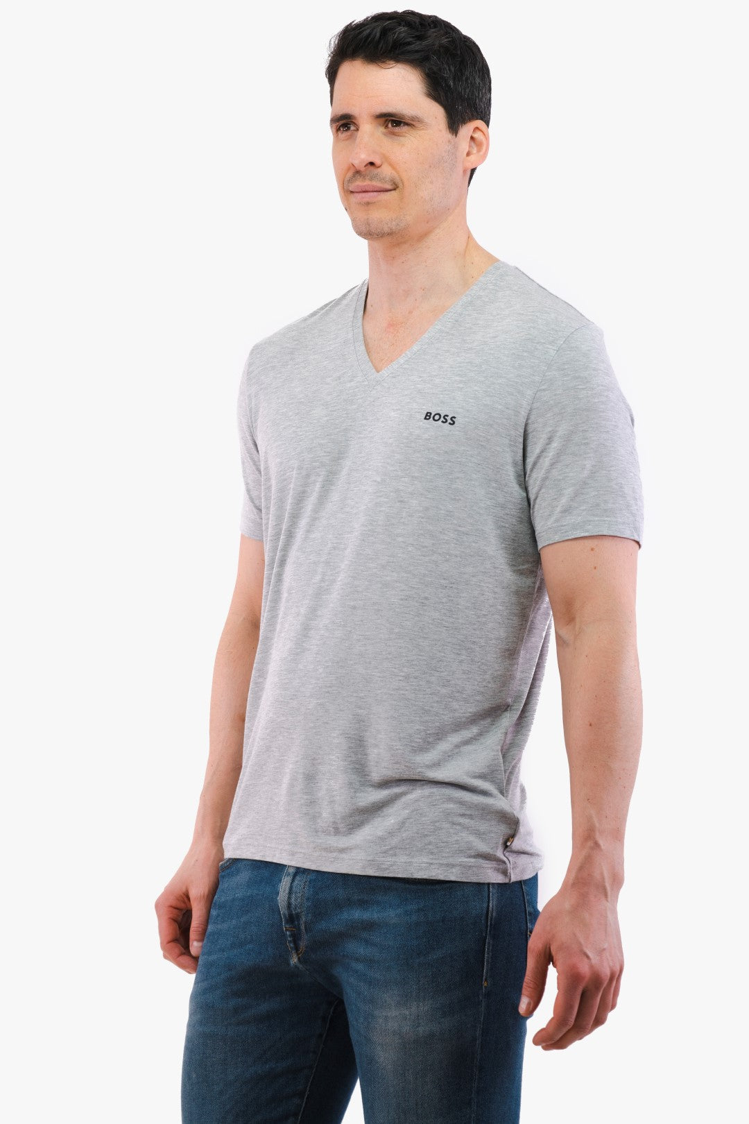 T-Shirt Comfort Hugo Boss De Couleur Gris Homme