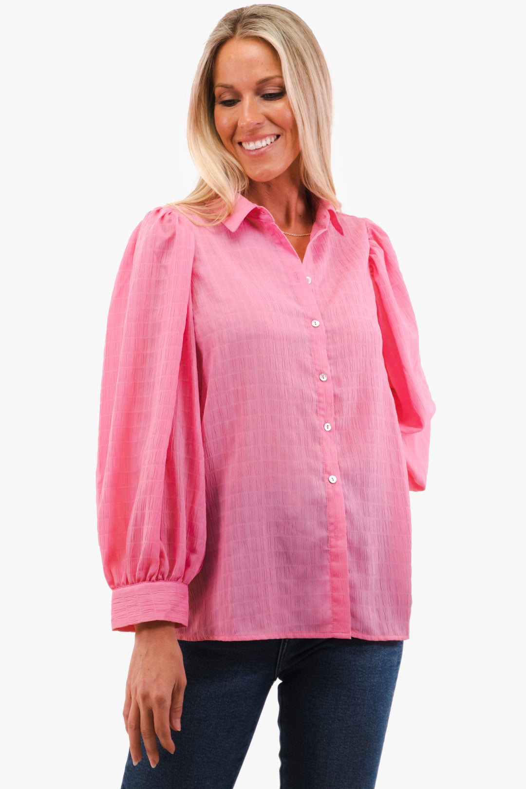 Blouse Esqualo de couleur Rose