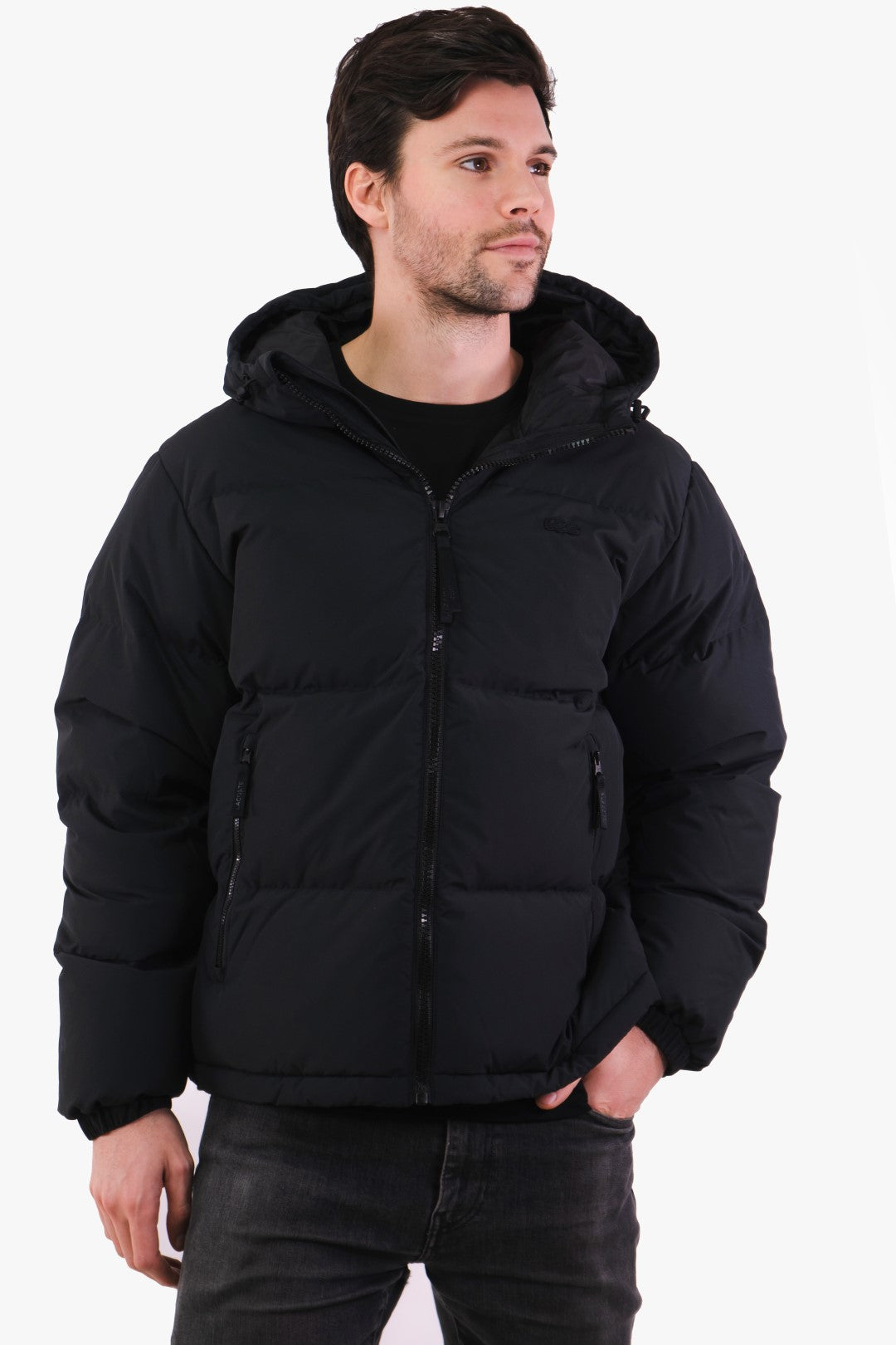 Manteau Lacoste de couleur Noir