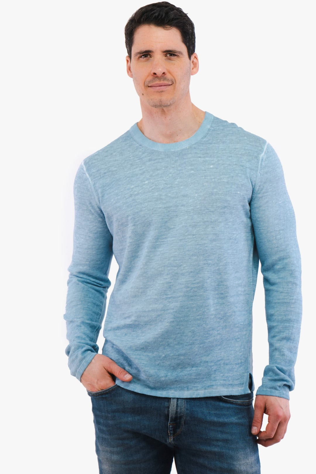 Chandail Michael Kors De Couleur Chambray Homme