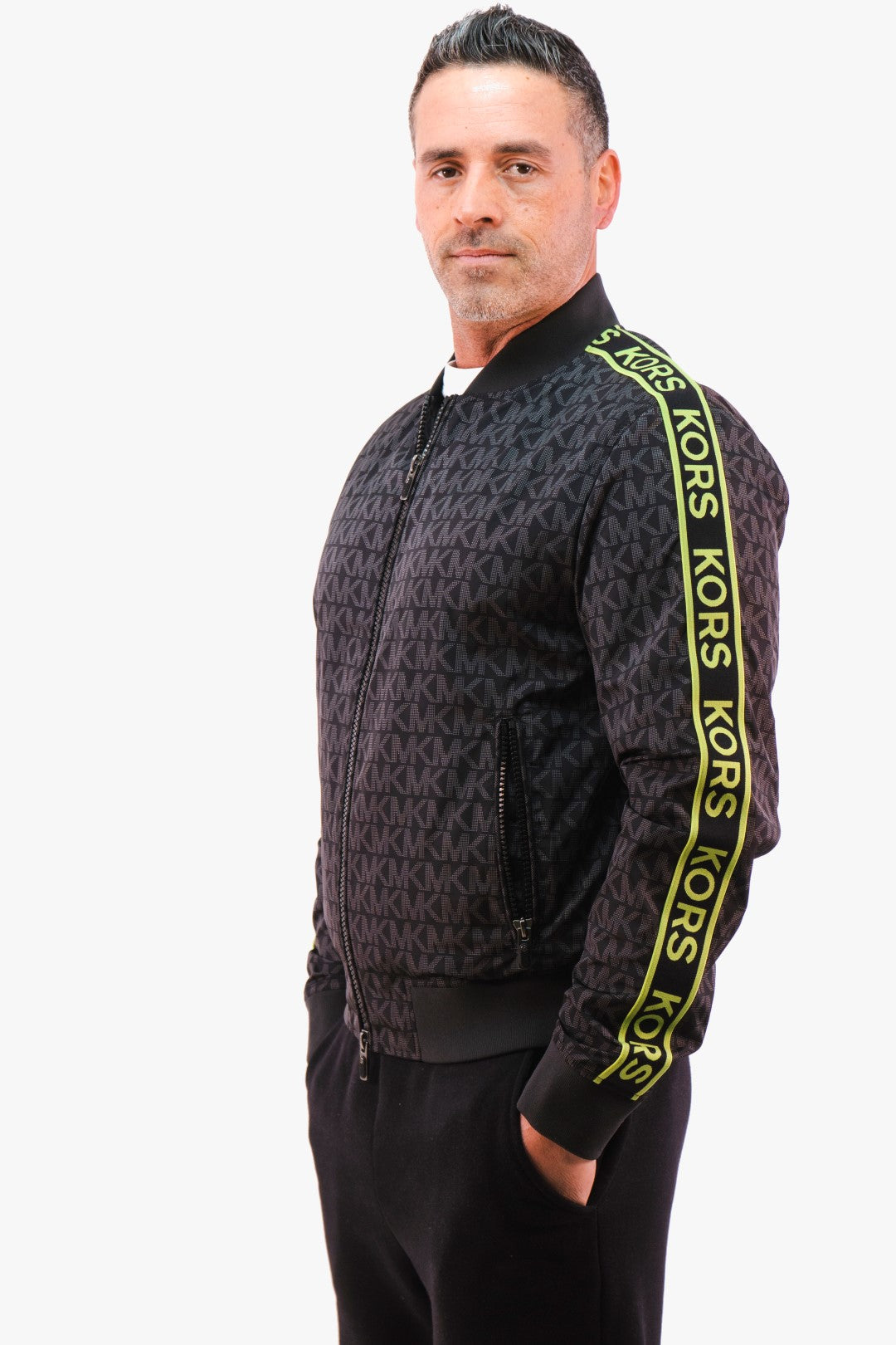 Veste Michael Kors De Couleur Noir/lime Homme