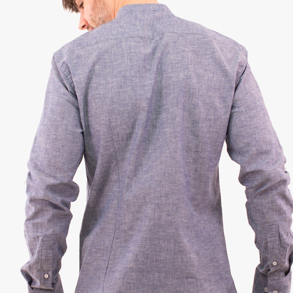 
                  
                    Chemise À Manches Longues Blue De Couleur Marine (Blue-Blsl211700) Homme
                  
                