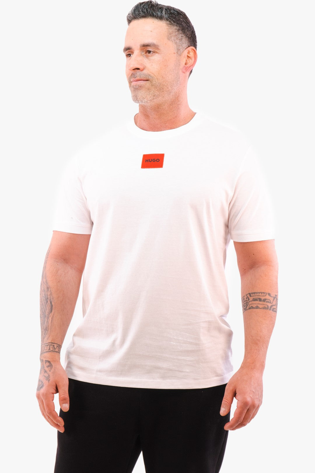 T-Shirt Hugo Boss De Couleur Blanc Homme