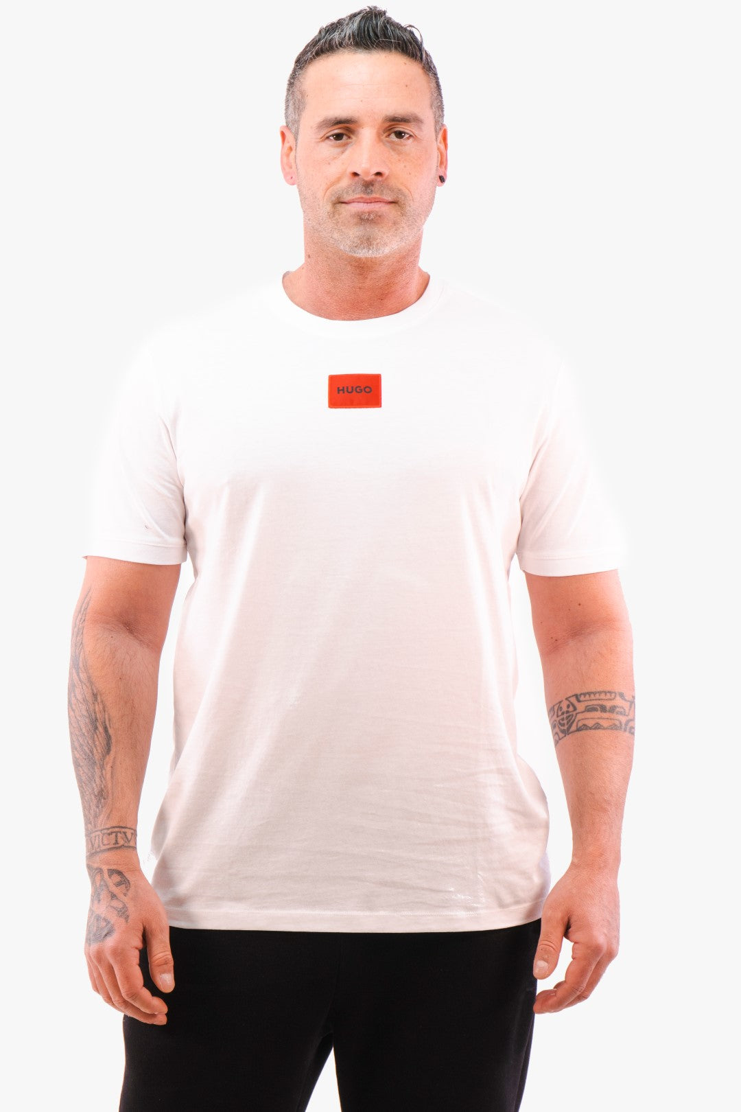 T-Shirt Hugo Boss De Couleur Blanc Homme