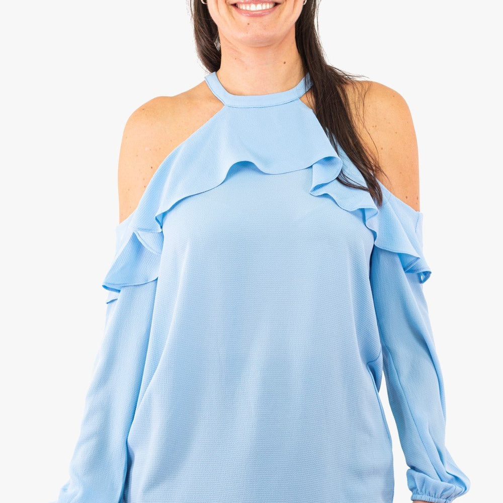 Tunique Coco Y Club De Couleur Bleu Pale Femme