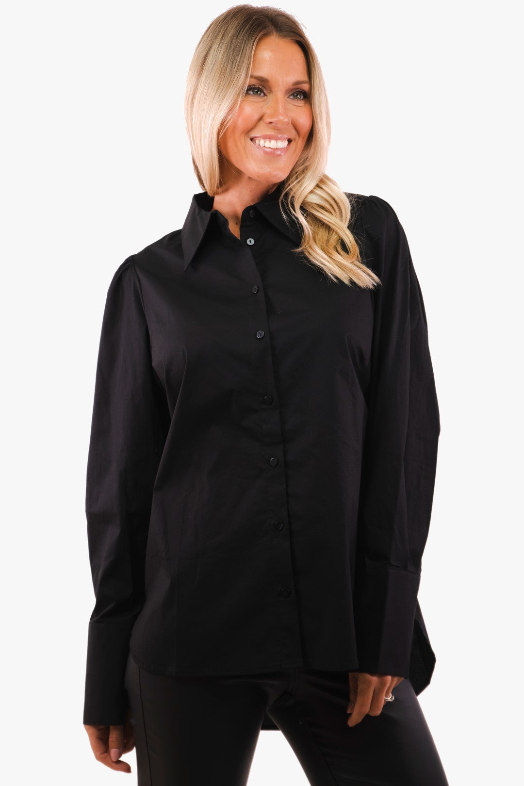 Blouse Esqualo de couleur Noir