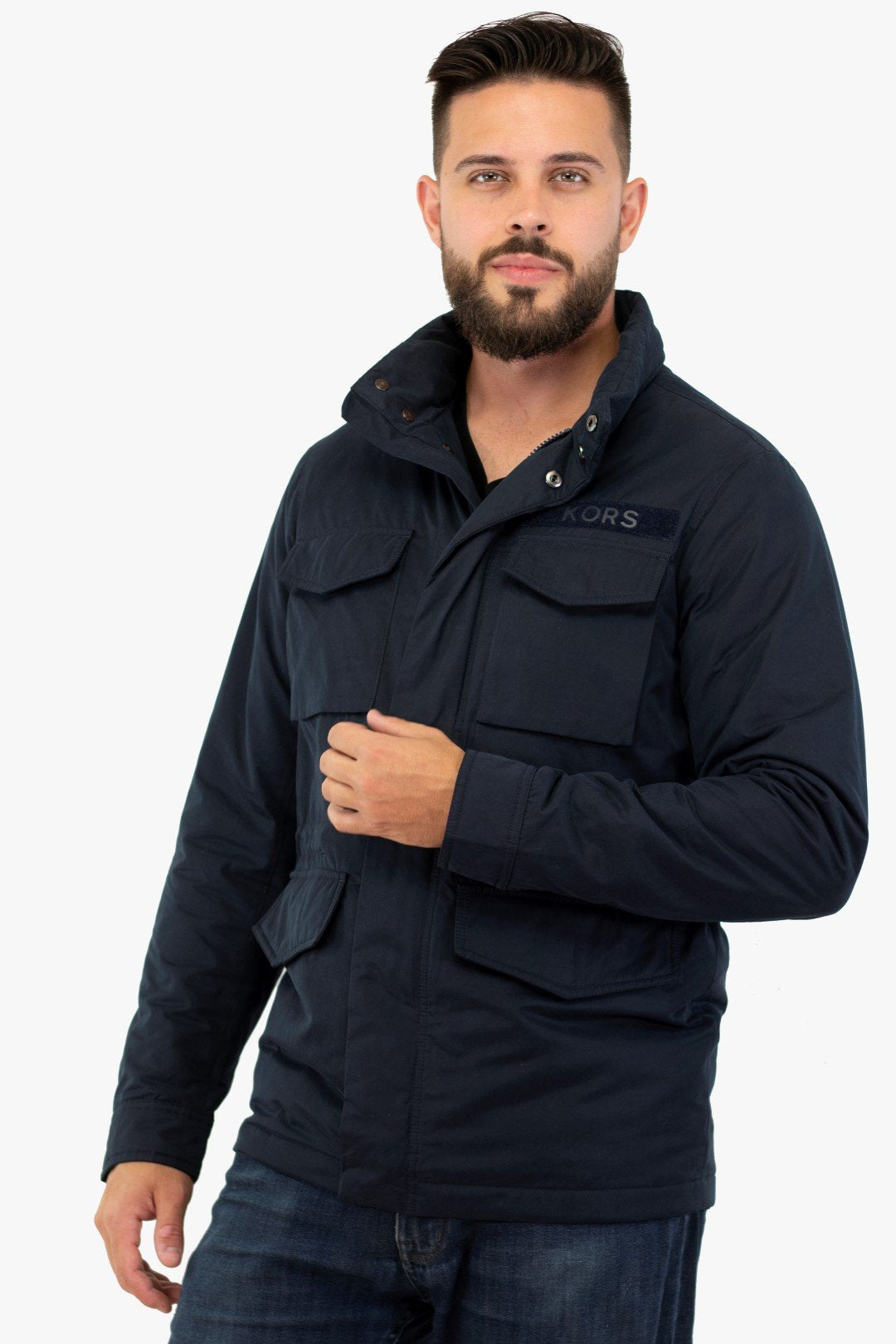 Jacket Michael Kors De Couleur Marine (Kors-Cr82E6H21T) Homme
