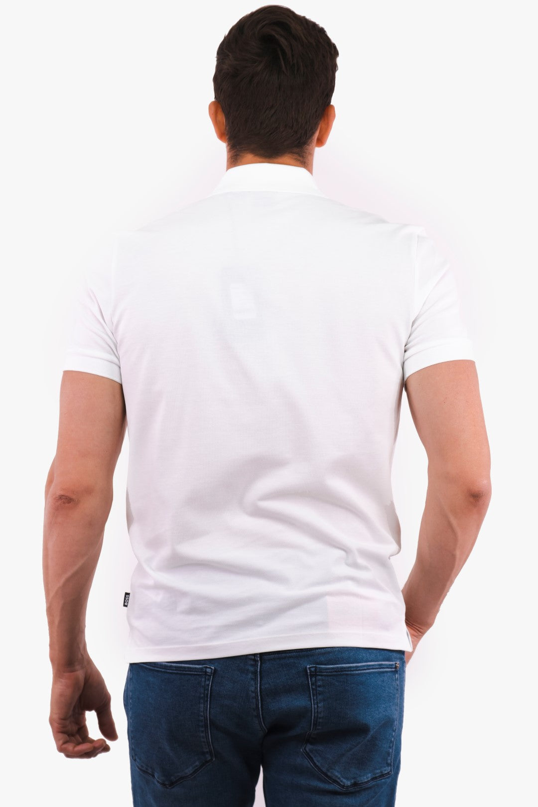 Polo Pallas Hugo Boss De Couleur Blanc Homme