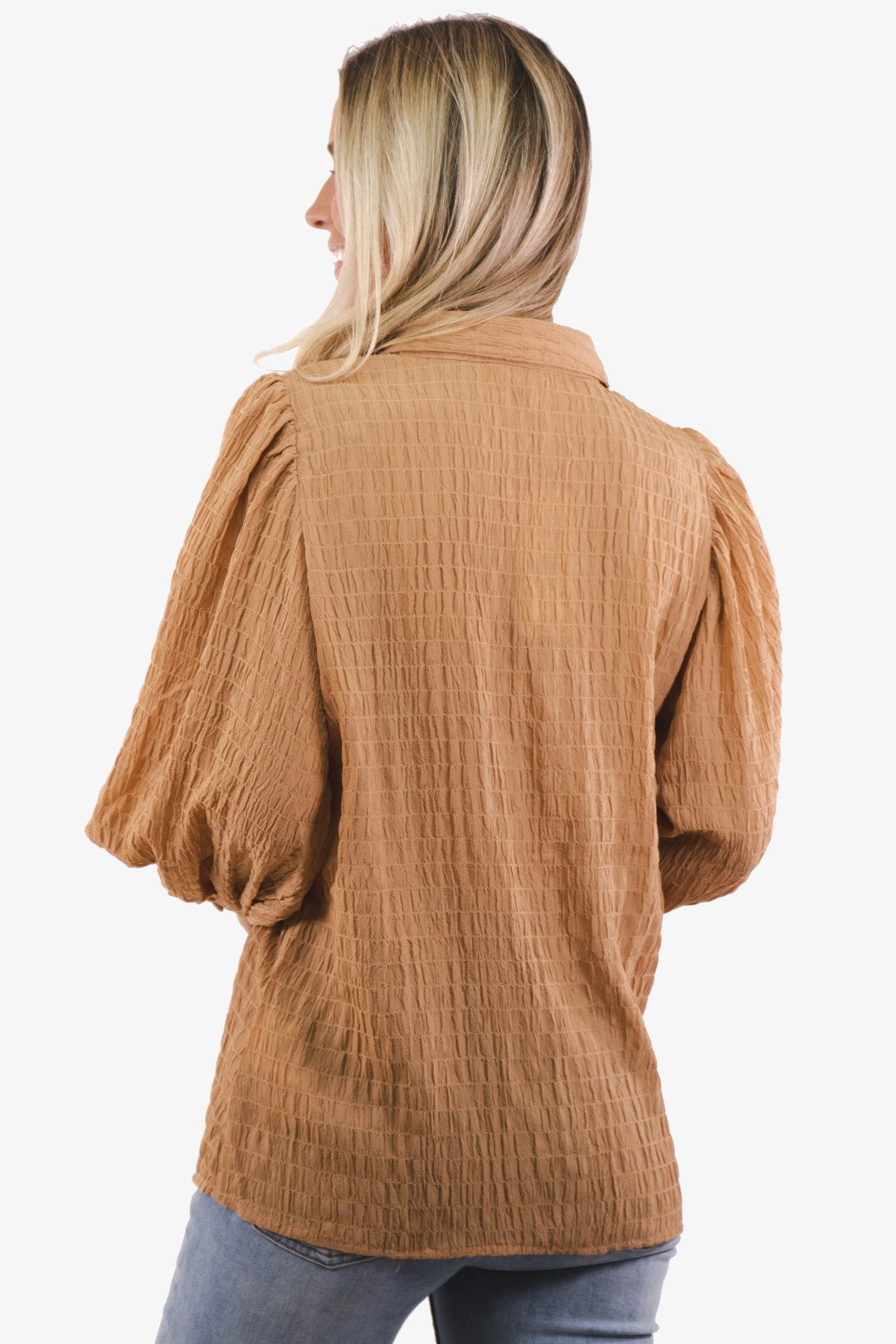 Esqualo blouse in Camel color