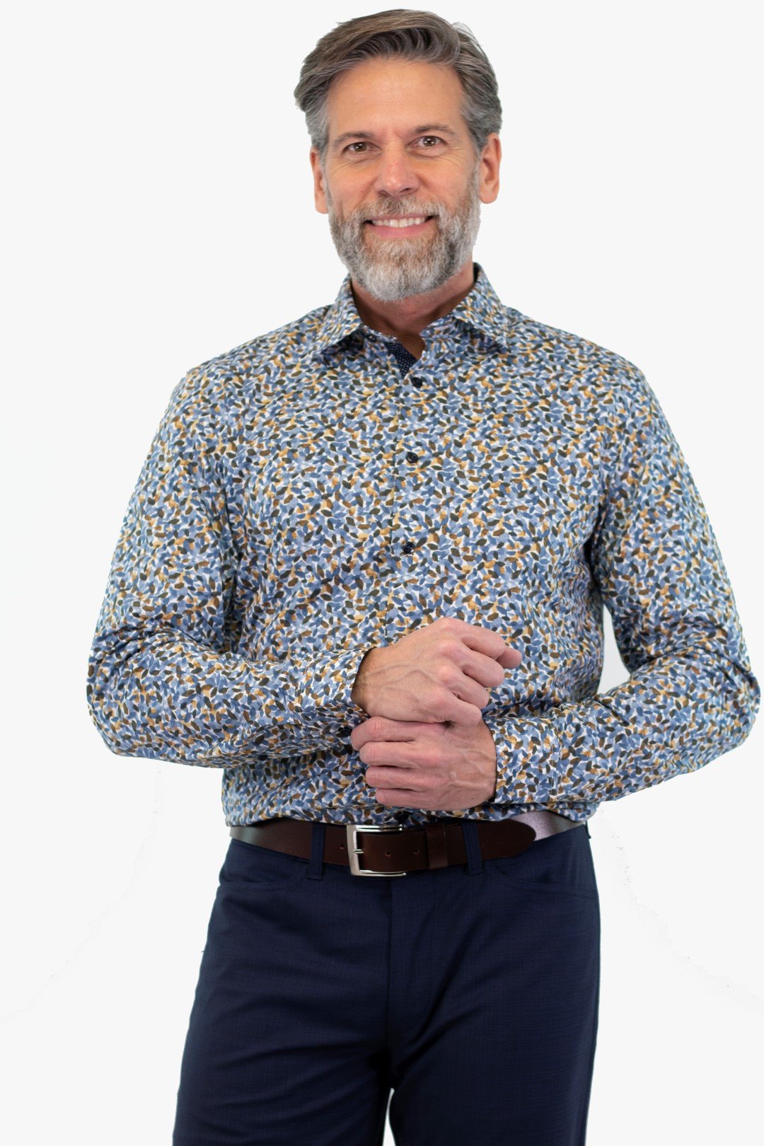 Chemise Manche Longue Soul Of London De Couleur Brun (Soul-Sosl192701) Homme