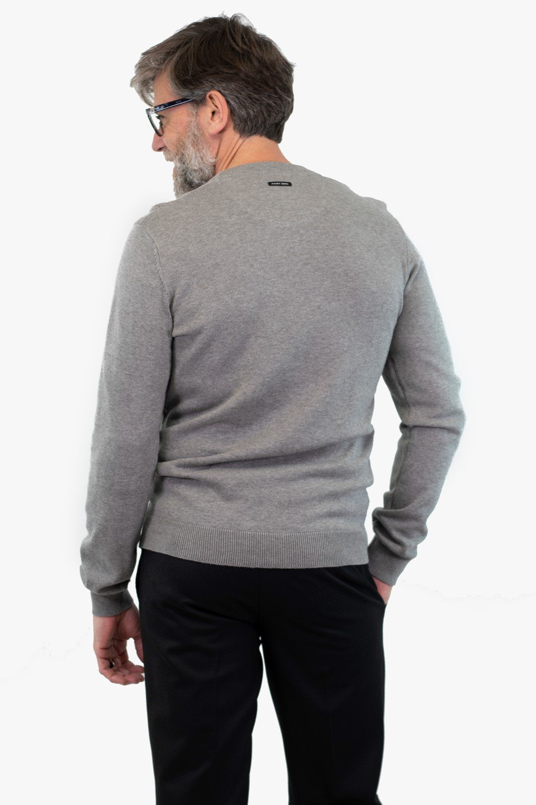 Chandail Point Zéro De Couleur Gris Multi (Poin-7153406) Homme