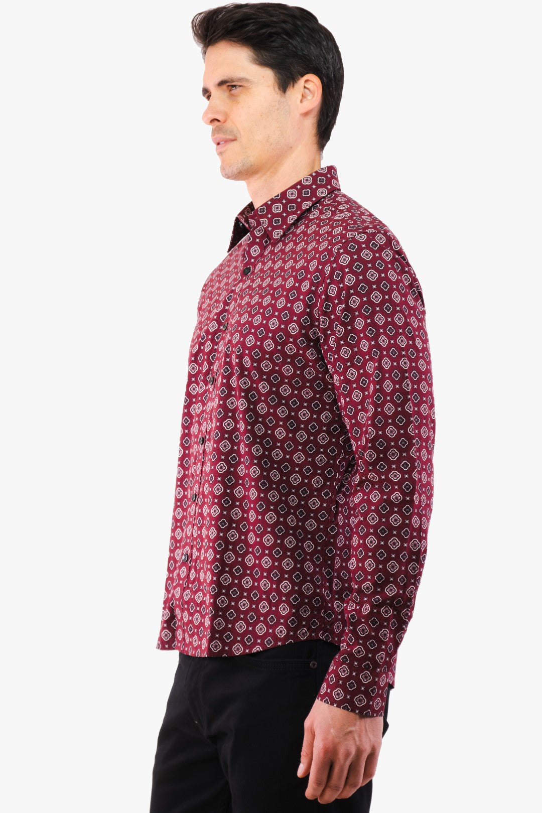 Chemise Michael Kors de couleur Bordeaux