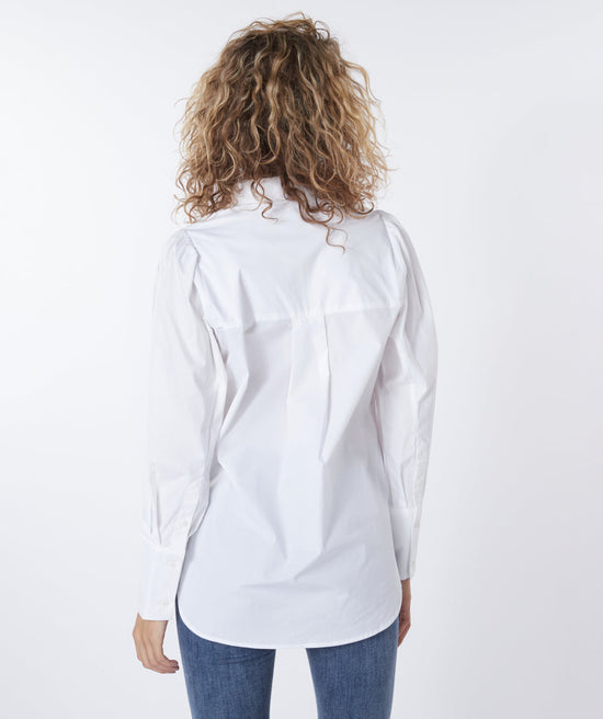 Blouse Esqualo De Couleur Blanc Femme