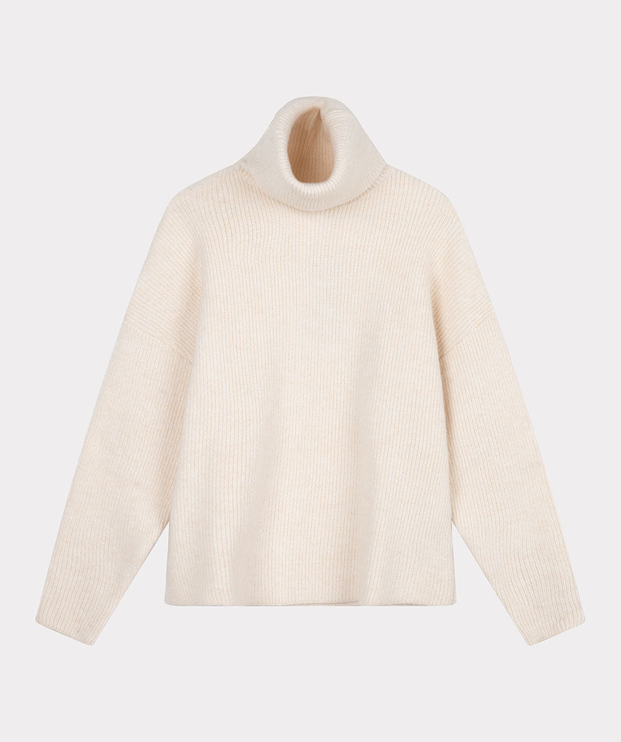Chandail Esqualo De Couleur Ivoire Femme