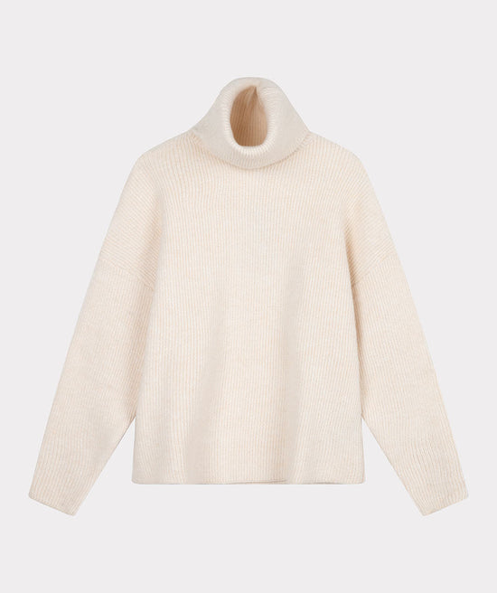 Chandail Esqualo De Couleur Ivoire Femme