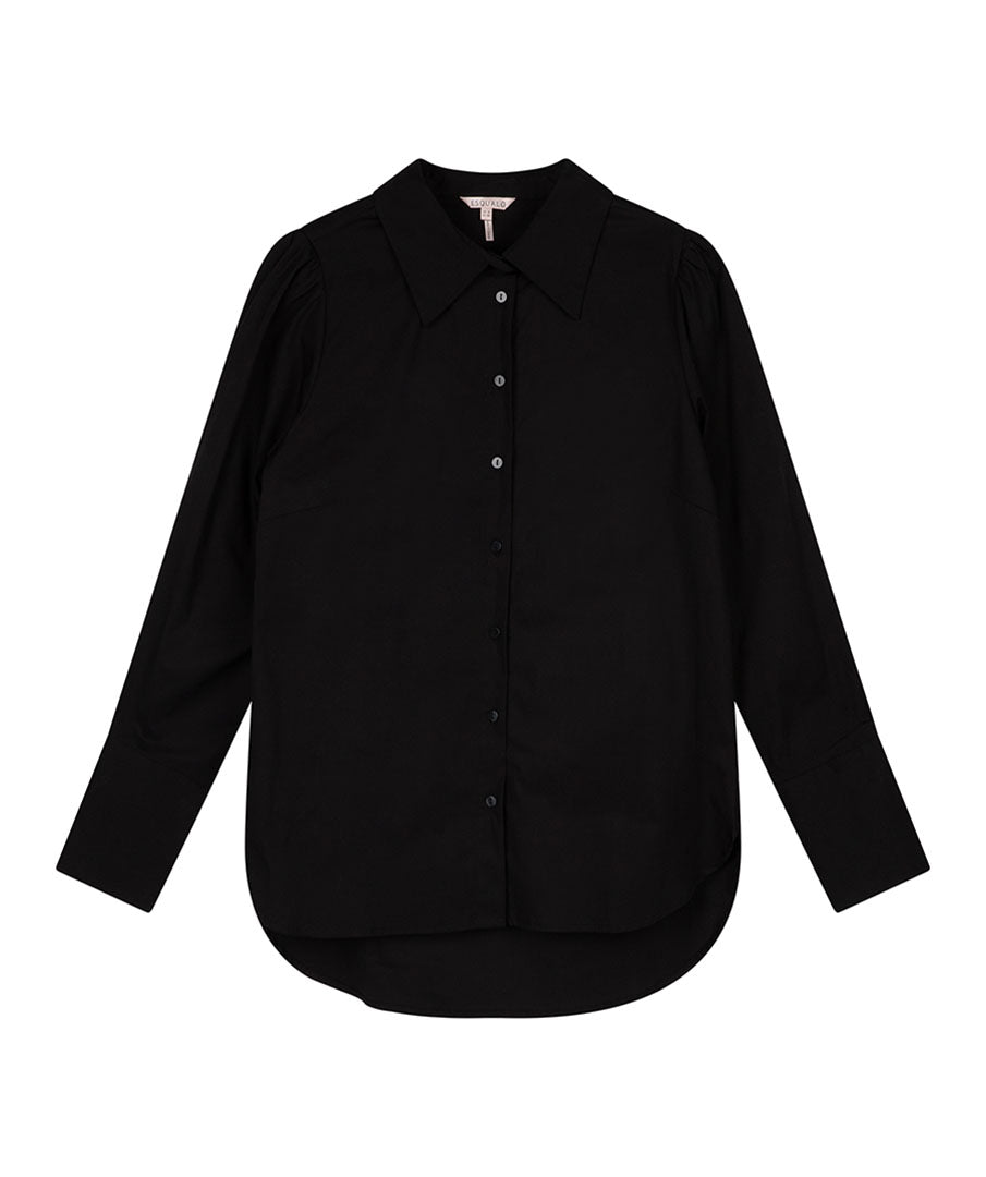 Blouse Esqualo De Couleur Noir Femme