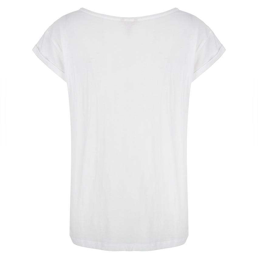 T-Shirt De Couleur Blanc Esqualo (Esqu-Hs19-05206) Femme