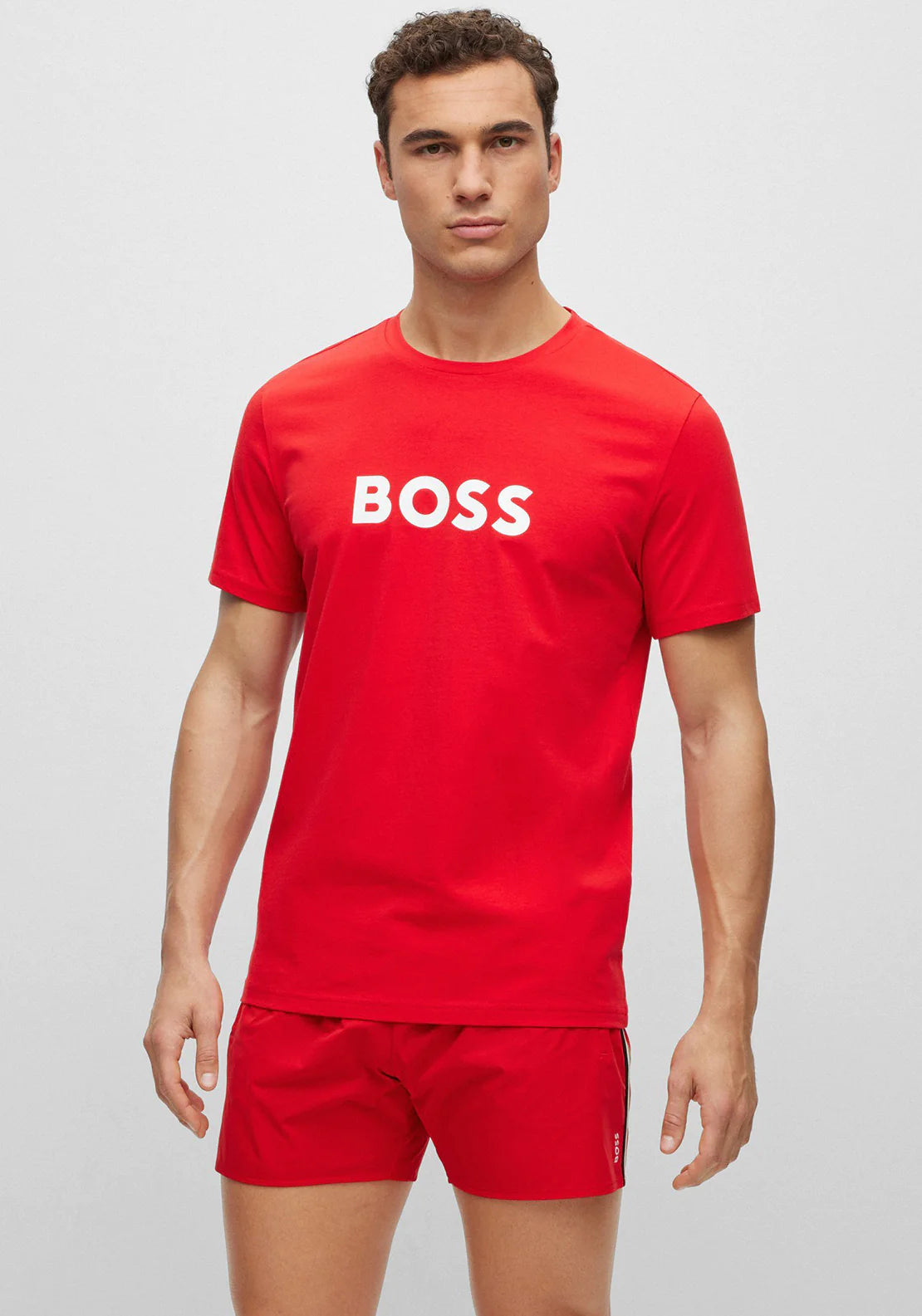 Tshirt Hugo Boss de couleur Rouge
