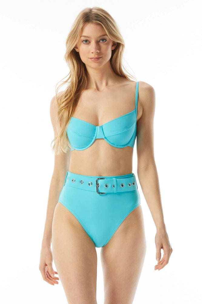 Haut Michael Kors De Couleur Turquoise Maillot