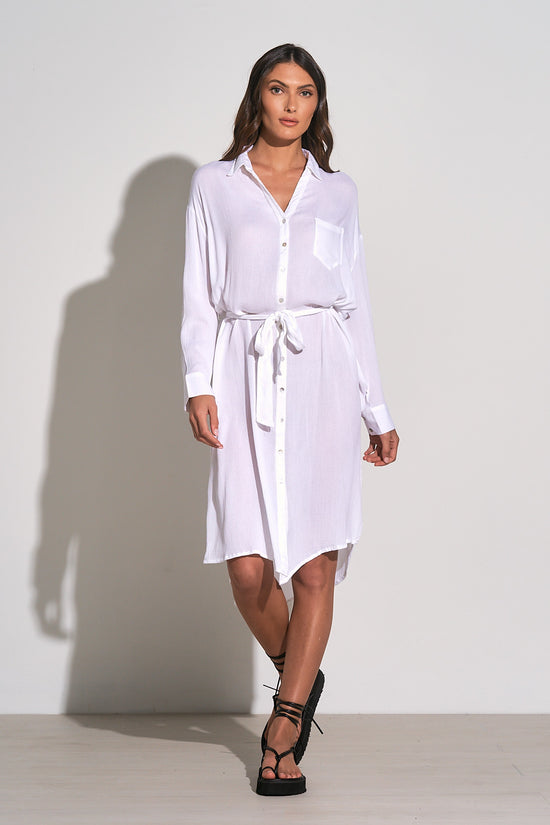 Robe Elan de couleur Blanc