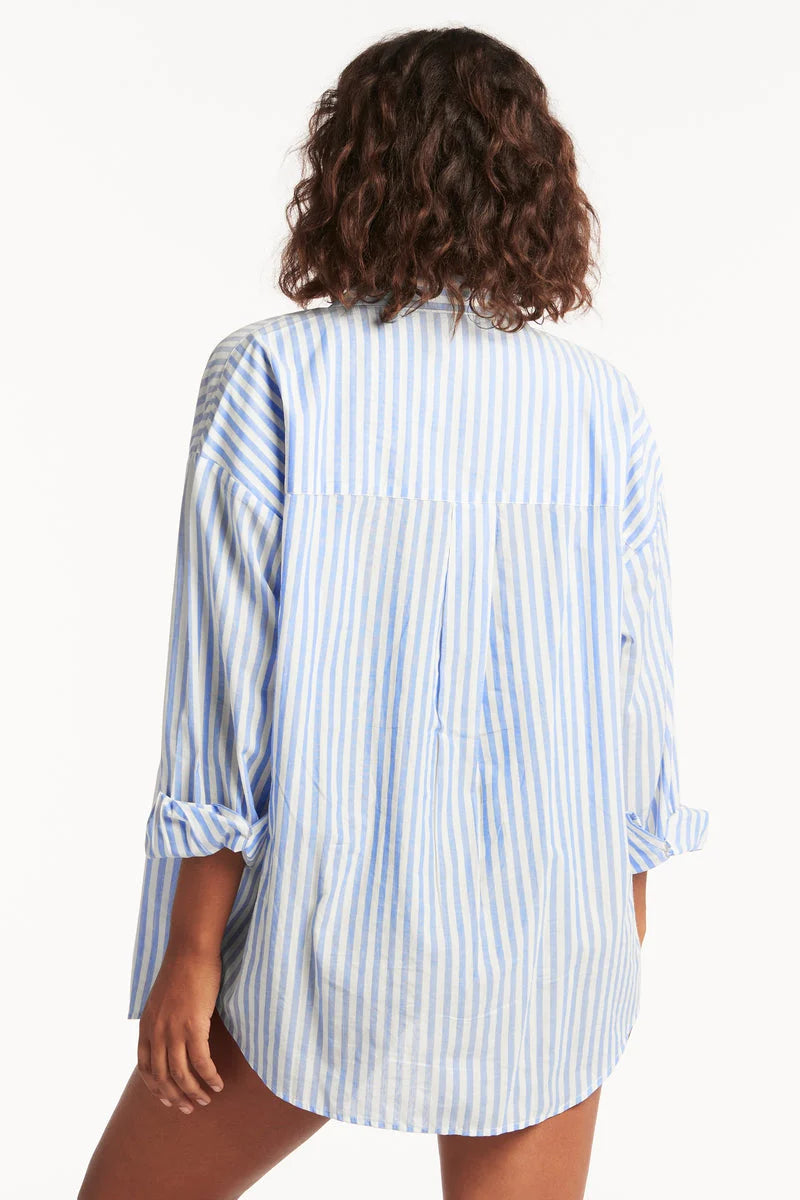 Blouse Sea Level de couleur Bleu