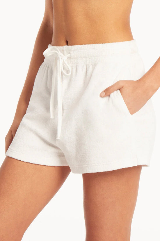 Sea Level Terry Shorts in White color