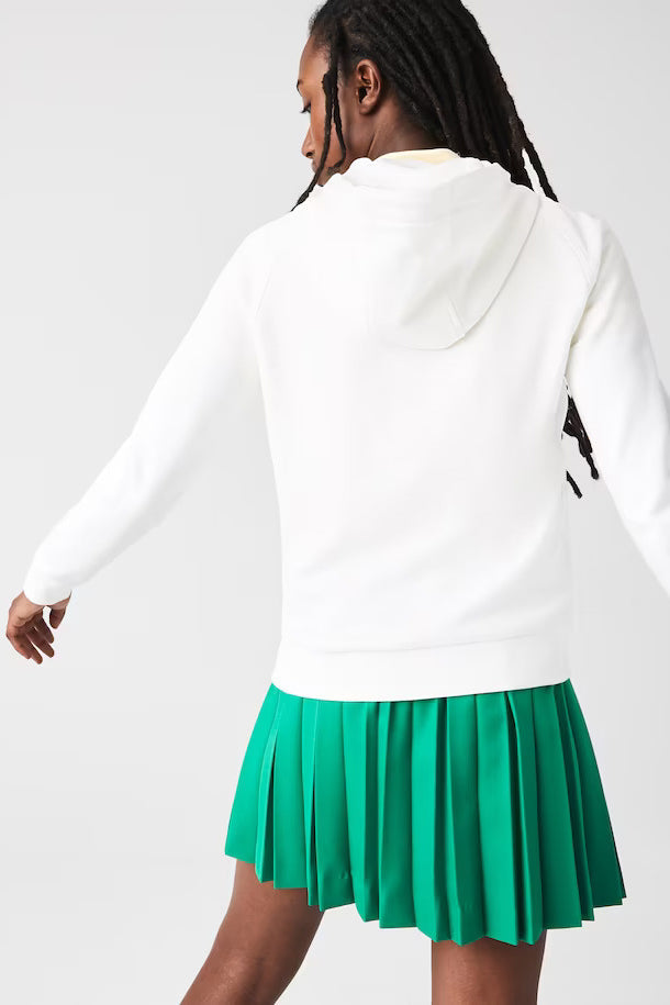 Chandail A Capuchon Lacoste De Couleur Farine Femme