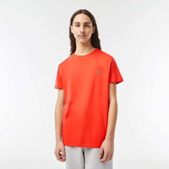 T-Shirt Lacoste de couleur Rouge