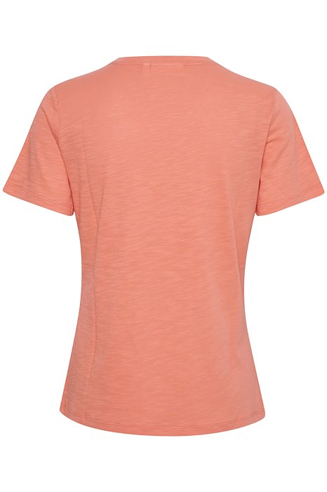 T-Shirt Col En V Inwear De Couleur Corail Femme