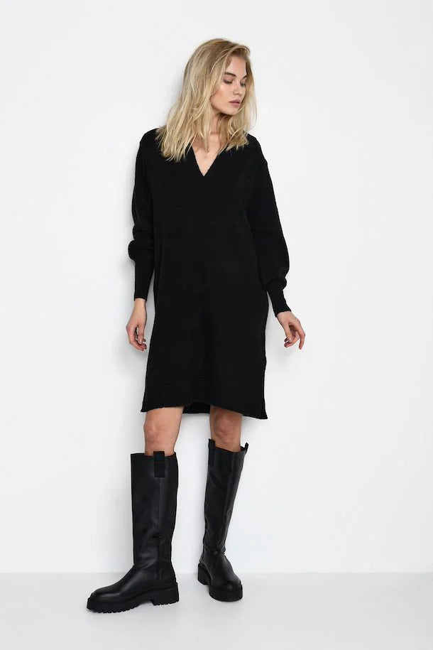 Robe Wendy Kaffe de couleur Noir