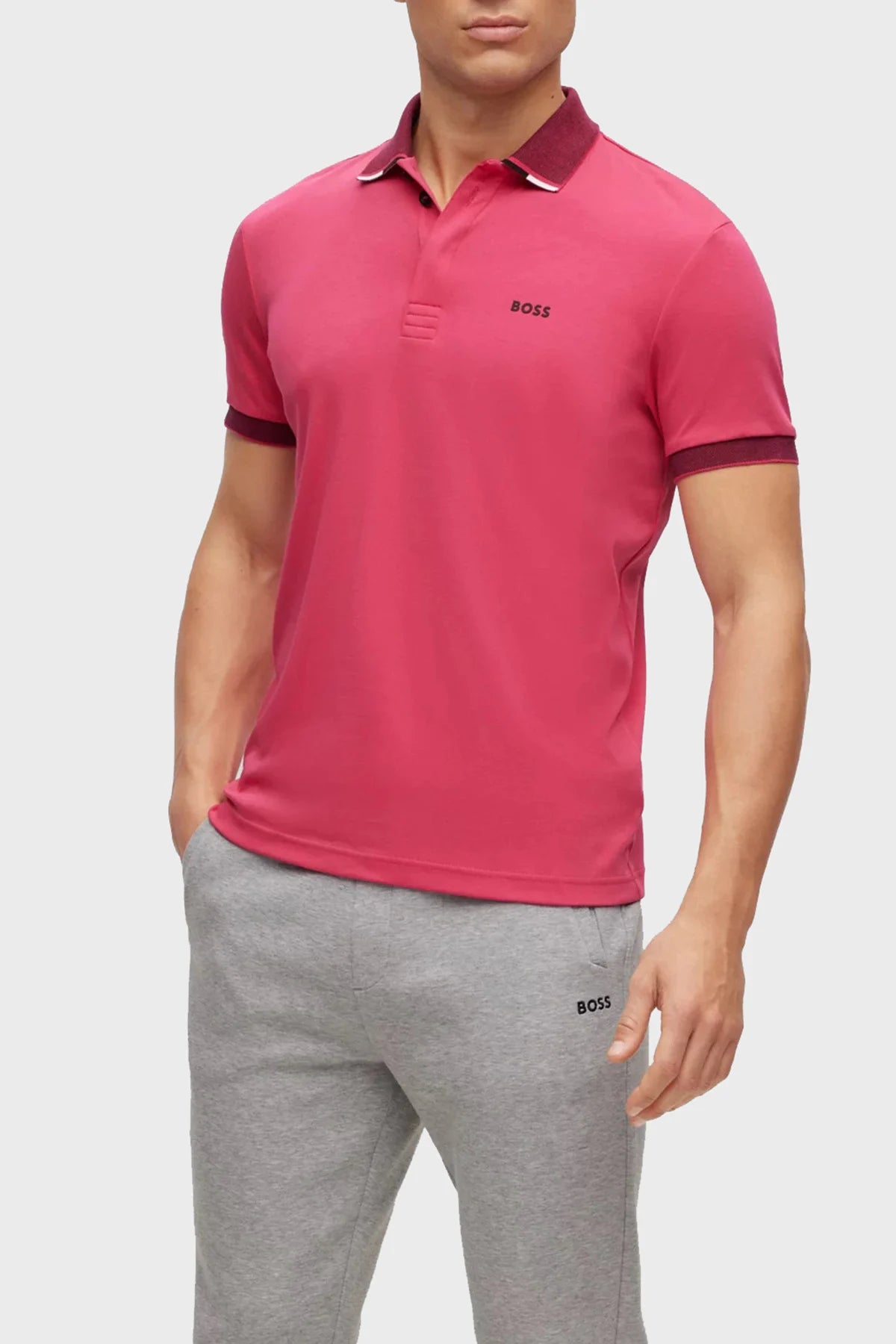 By HUGO BOSS Slim-fit Polo Shirt With Decorative