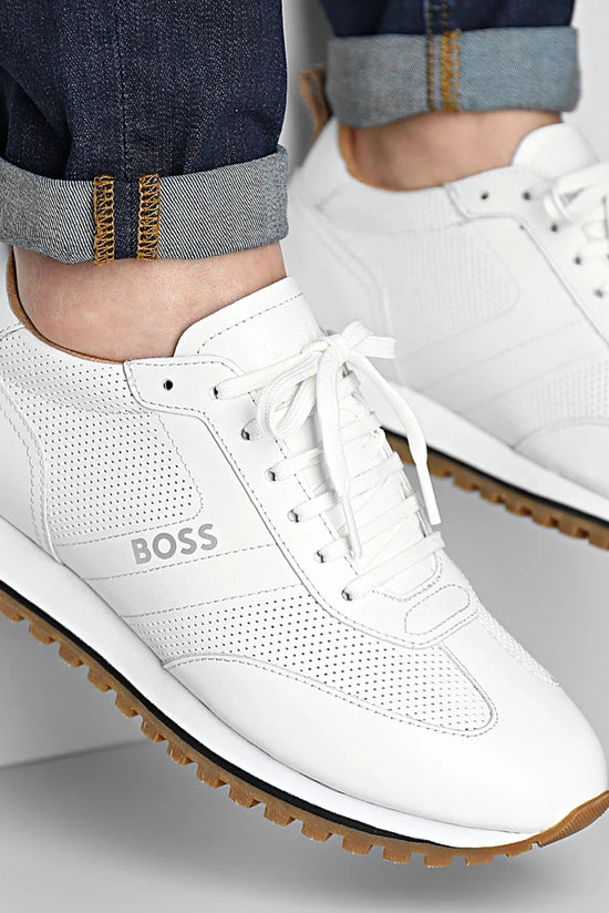 Soulier Parkour Hugo Boss De Couleur Blanc Homme