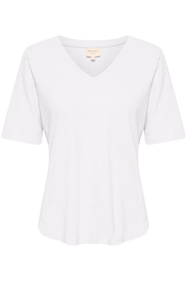 Haut 100% Coton Organique Part Two De Couleur Blanc Femme