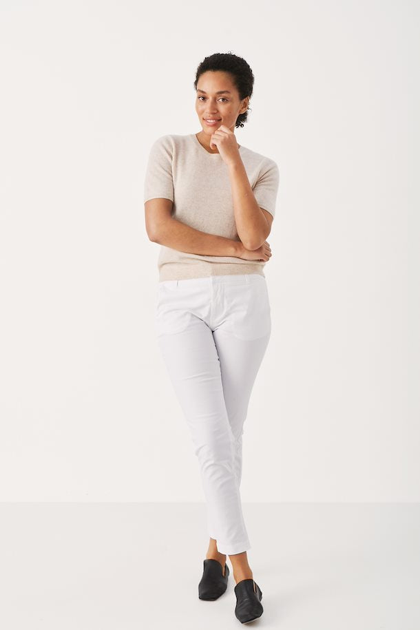 Pantalon Part Two De Couleur Blanc Femme